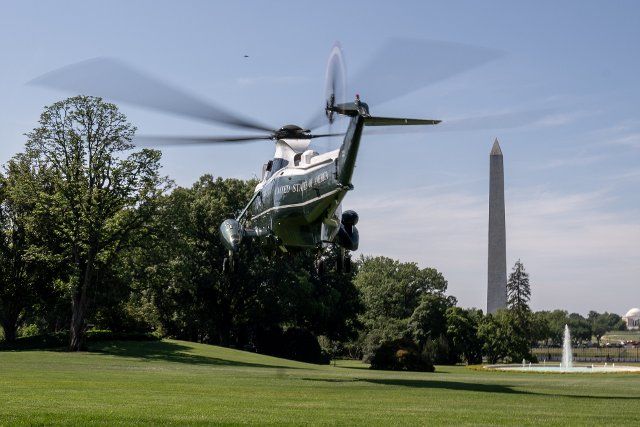 President Joe Biden departs on Marine One on the South Lawn of the White House in Washington DC, on Tuesday June 29, 2021. Biden will travel to La Crosse, Wisconsin, to deliver remarks highlighting the benefits of the Bipartisan Infrastructure Framework plan. Photo by Ken Cedeno