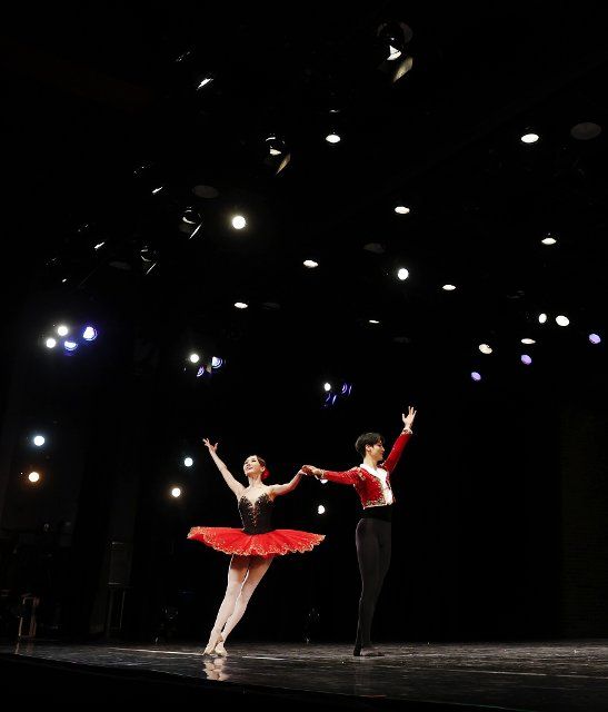 See Yeon Kang and Je Jeong Young compete in the senior division at the 10th annual Valentina Kozlova International Ballet Competition at Symphony Space on Tuesday, June 21, 2022 in New York City. The Valentina Kozlova International Ballet Competition features dancers from around the world competing for monetary prizes, scholarships and company contracts. Photo by John Angelillo