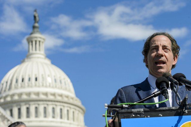 Vice Chair for Policy of the House Progressive Caucus Jamie Raskin, D-MD, speaks during a press conference with other members on the Inflation Reduction Act ahead of the vote at the U.S. Capitol in Washington, DC on Friday, August 12, 2022. Photo by Bonnie Cash