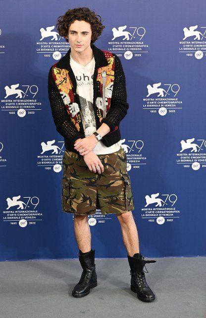 American actor Timothee Chalamet attends the photo call of Bones And All at the 79th Venice Film Festival, Italy on Wednesday, September 2, 2022. Photo by Rune Hellestad