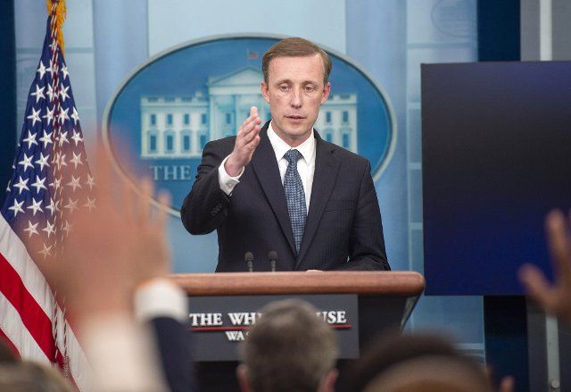 National Security Advisor of the United States Jake Sullivan speaks during the daily press briefing in the James Brady Briefing Room at the White House in Washington, DC on Monday, July 11, 2022. Photo by Bonnie Cash