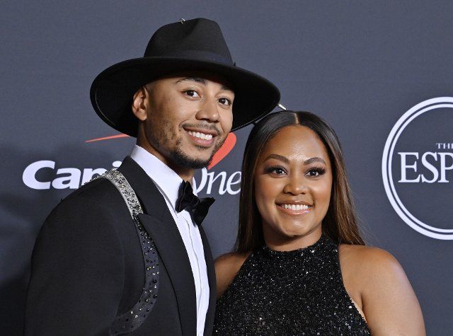 Mookie Betts and Brianna Hammonds attend the 30th annual ESPY Awards at the Dolby Theatre in the Hollywood section of Los Angeles on Wednesday, July 20, 2022. Photo by Jim Ruymen