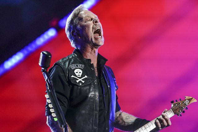 James Hetfield of Metallica performs at Global Citizen Festival in Central Park in New York City on Saturday, September 24, 2022. Global Citizen Live is a 24-hour global event to unite the world, defend the planet and defeat poverty. Photo by Lev Radin