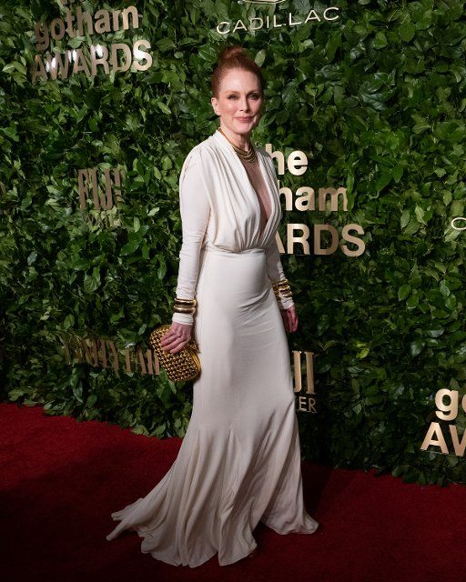 Julianne Moore arrives on the red carpet for the 2022 Gotham Awards at Cipriani Wall Street in New York City on Monday, November 28, 2022. Photo by Gabriele Holtermann