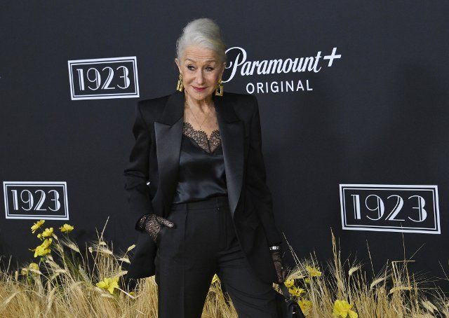 Cast member Helen Mirren attends the premiere of Paramount+\