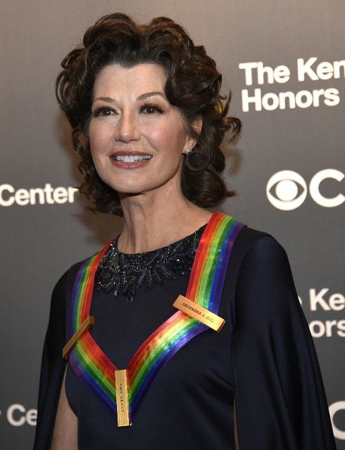 2022 Kennedy Center Honoree singer Amy Grant poses for photographers as she arrives for a gala evening in Washington, Sunday, December 4, 2022. The Honors are awarded for a lifetime achievement in the arts and culture. Photo by Mike Theiler