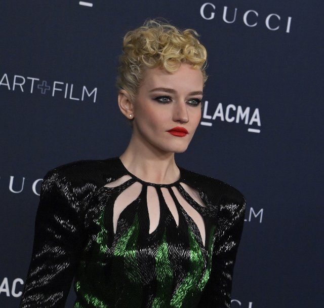 Julia Garner attends the LACMA Art+Film gala at the Los Angeles County Museum of Art in Los Angeles on Saturday, November 5, 2022. Photo by Jim Ruymen