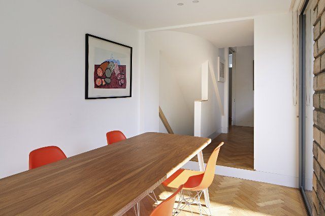 Dining space. Queens House, London, United Kingdom. Architect: Paul Archer Design - Architects & Design, 2021