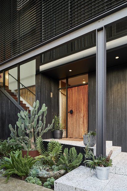Main entrance and porch. Birchgrove House, Sydney, Australia. Architect: TW Architects, 2021