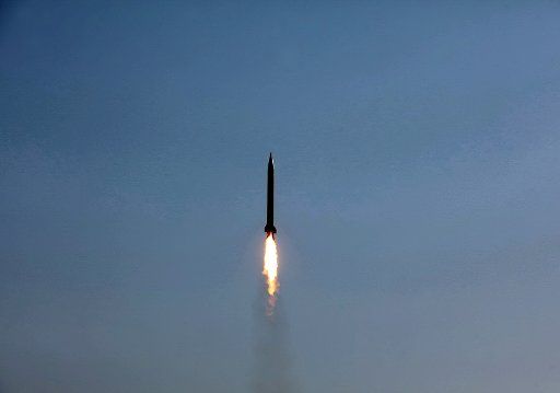 (110628) -- TEHRAN  June 28 2011 (Xinhua) -- A missile is launched during a military drill near Qom central of Iran June 28 2011. Iran on Tuesday successfully testfired 14 medium-range and long-range missiles on the second day of the so-called ...