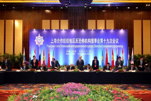 (110921) -- BEIJING Sept. 21 2011 (Xinhua) -- Representatives from the member states of the Shanghai Cooperation Organization (SCO) attend the 19th meeting of the Regional Anti-Terrorist Structure (RATS) in Beijing capital of China Sept. 21 ...