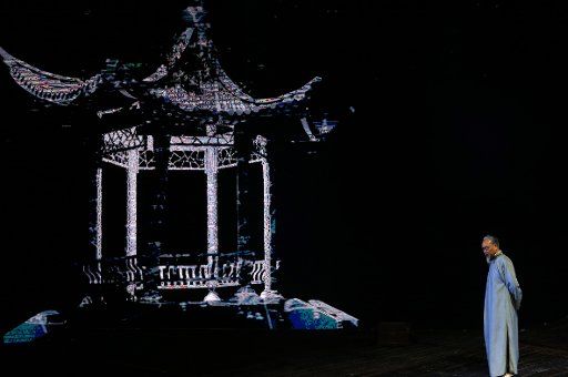 (170614) -- NANTONG, June 14, 2017 (Xinhua) -- Drama "Zhang Jian" is staged in Nantong City, east China\
