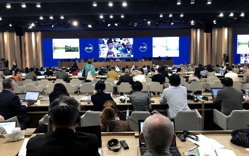 (180627) -- MANAMA, June 27, 2018 (Xinhua) -- Delegates attend United Nations Educational, Scientific, and Cultural Organization\