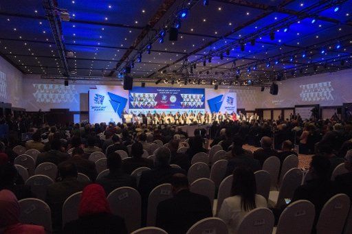 (181217) -- HURGHADA (EGYPT), Dec. 17, 2018 (Xinhua) -- Photo taken on Dec. 17, 2018 shows a general view of the fourth edition of the "Egypt Can" conference in Hurghada, Egypt. Egyptian Immigration Minister Nabila Makram announced on Monday the establishment of "Egypt Can" Foundation with the goal of gathering all Egyptian scientists abroad in one place. (Xinhua\/Wu Huiwo)