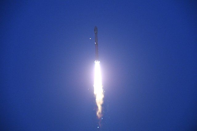 (210331) -- JIUQUAN, March 31, 2021 (Xinhua) -- A Long March-4C rocket carrying Gaofen-12 02 Earth observation satellite blasts off from the Jiuquan Satellite Launch Center in northwest China on March 31, 2021. (Photo by Wang Jiangbo\/Xinhua