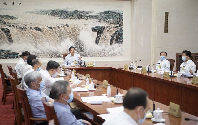 (210609) -- BEIJING, June 9, 2021 (Xinhua) -- Li Zhanshu, chairman of the Standing Committee of the National People\