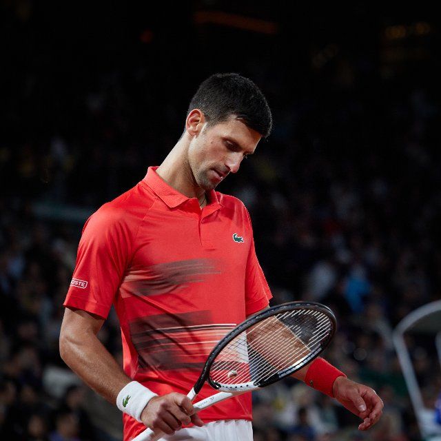 (220601) -- PARIS, June 1, 2022 (Xinhua) -- Novak Djokovic reacts during the men\