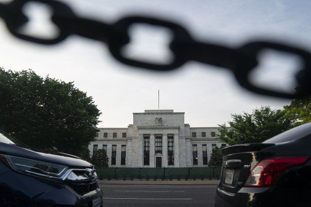 (220602) -- WASHINGTON, D.C., June 2, 2022 (Xinhua) -- Photo taken on June 1, 2022 shows the U.S. Federal Reserve in Washington, D.C., the United States. Business contacts tended to cite labor market difficulties as their "greatest challenge," followed by supply chain disruptions, the U.S. Federal Reserve said in a survey released on Wednesday. TO GO WITH "U.S. businesses cite labor market difficulties as greatest challenge: Fed Beige Book" (Xinhua\/Liu Jie