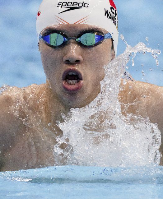 (220618) -- BUDAPEST, June 18, 2022 (Xinhua) -- Wang Shun of China competes during the men\