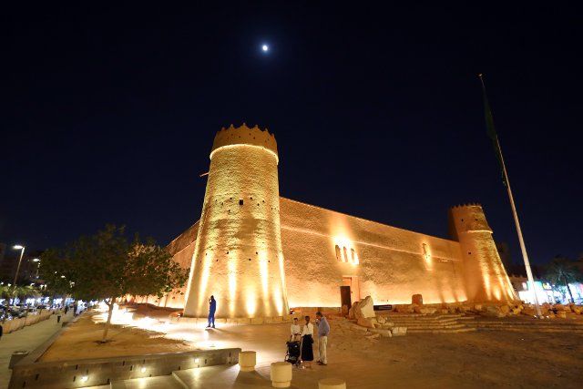 (221205) -- RIYADH, Dec. 5, 2022 (Xinhua) -- This photo taken on Dec. 4, 2022 shows Al Masmak Palace Museum in Riyadh, Saudi Arabia. (Xinhua\/Sui Xiankai