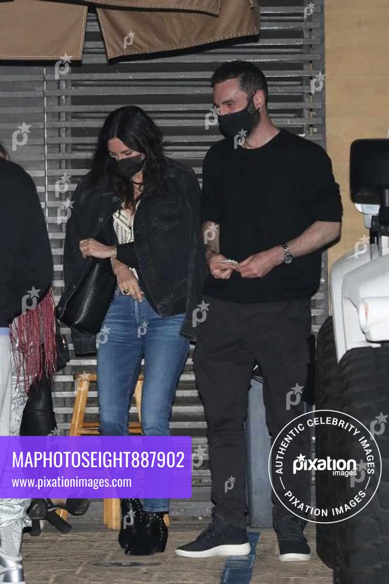 Courteney Cox and Johnny McDaid have a romantic dinner date at Nobu Malibu