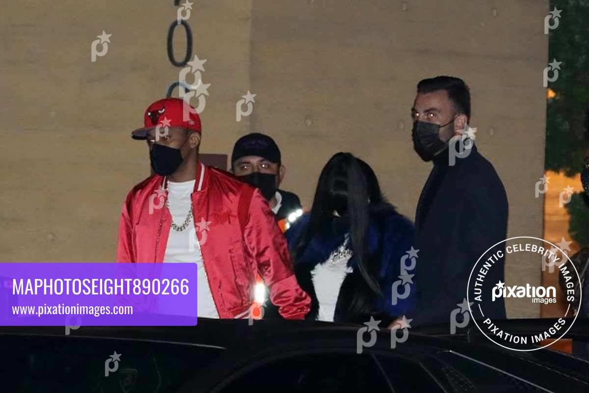 Nicki Minaj and Kenneth Petty have a romantic dinner date at Nobu Malibu