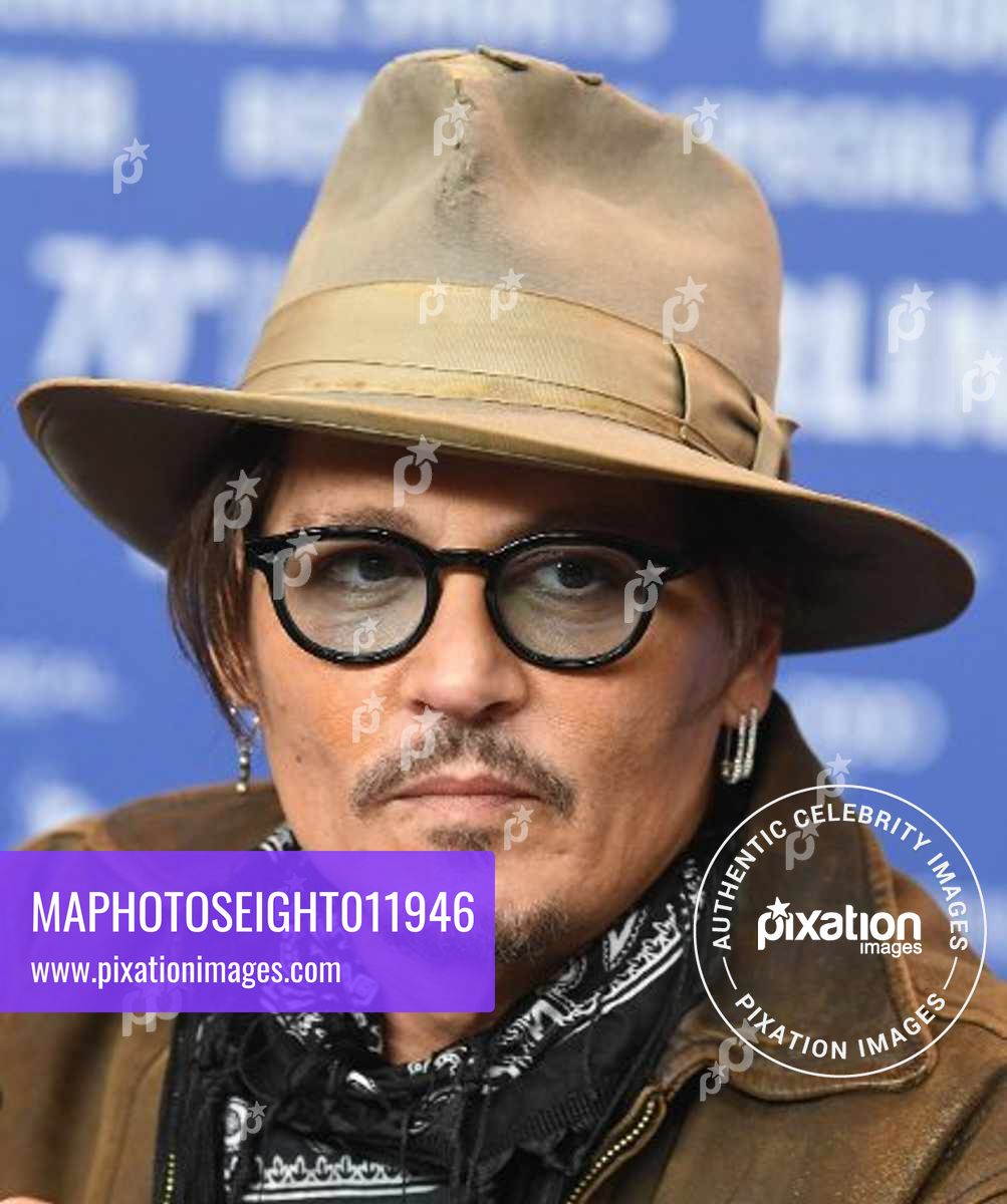 Johnny Depp at Minamata photo call at the 70th Berlin Film Festival.