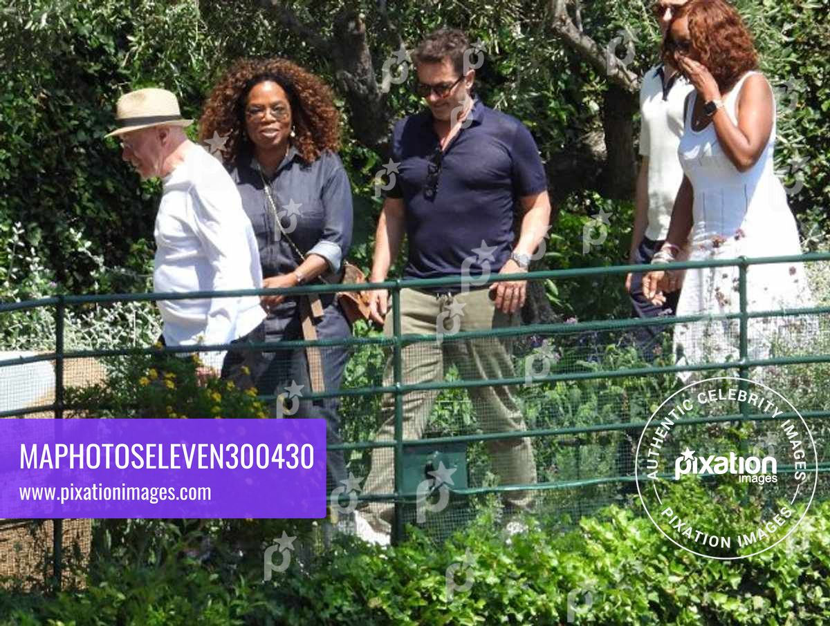 Oprah Winfrey seen in Portofino with producer David Geffen and best friend Gayle King