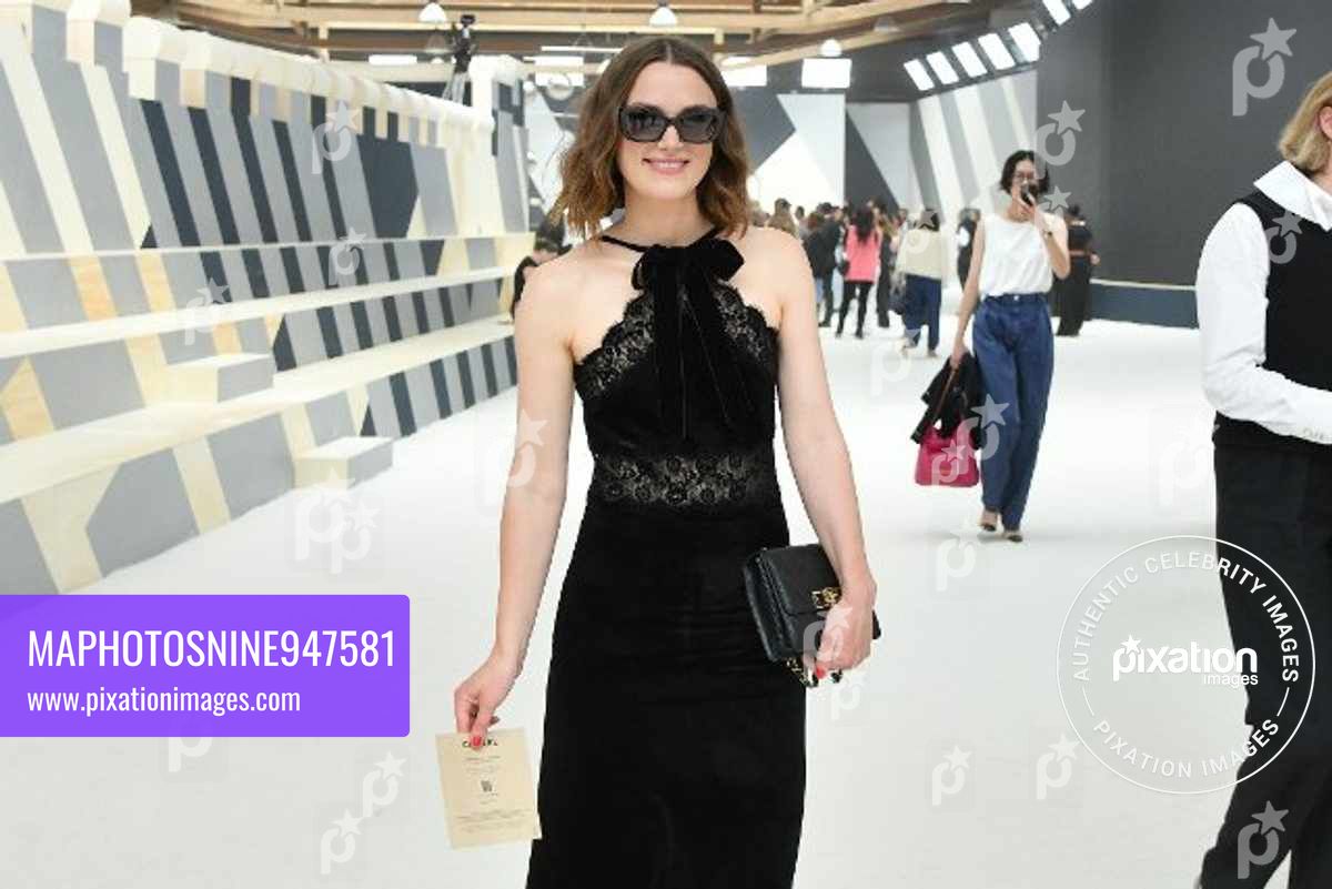 Keira Knightley attends the Chanel Couture Fall Winter 2022 2023 show in Paris