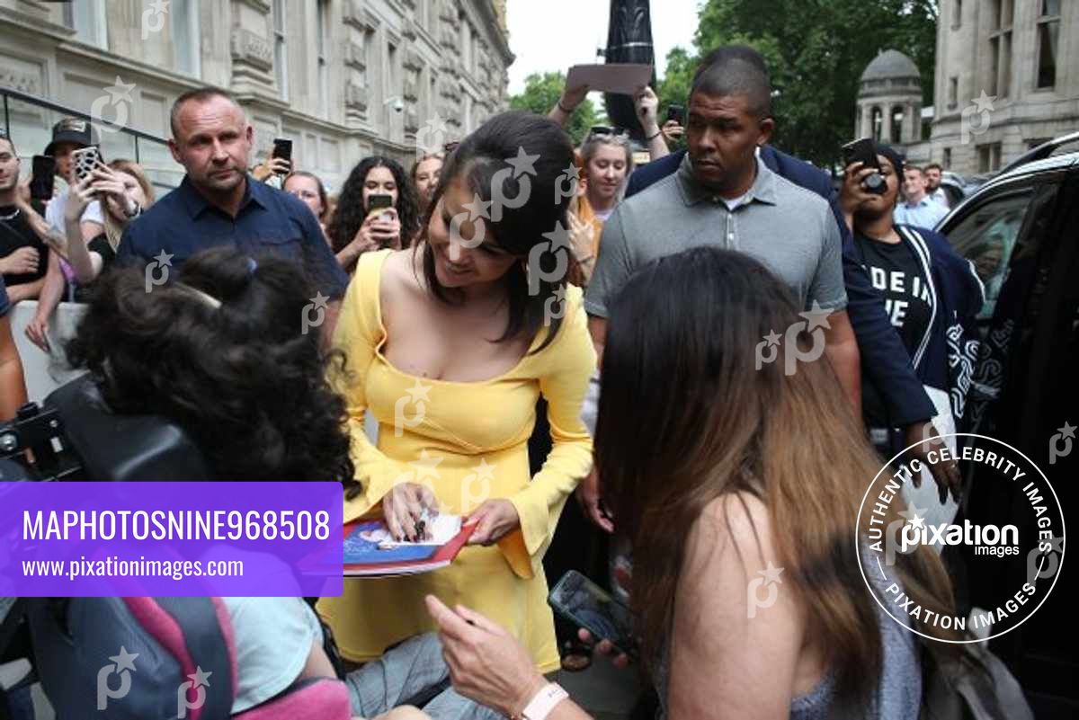 Selena Gomez seen leaving her hotel in London