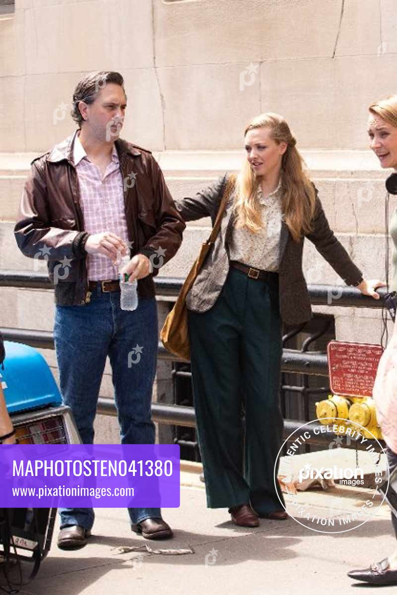 On Location with "The Crowded Room" in NYC - Amanda Seyfried and Thomas Sadoski