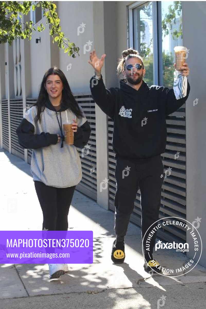 Charli D'Amelio and Mark Ballas seen grabbing coffee before dance practice