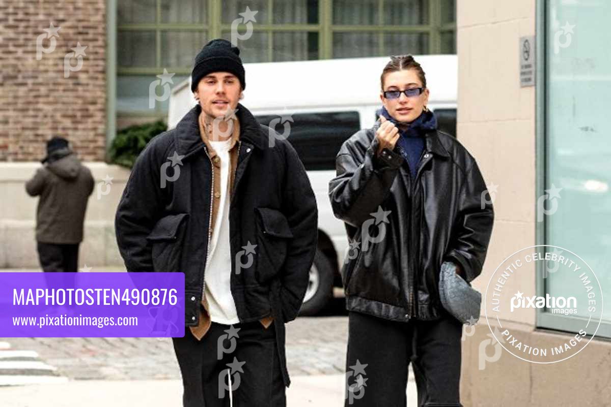Morning Coffee Run for Justin Bieber and Hailey Bieber in NYC