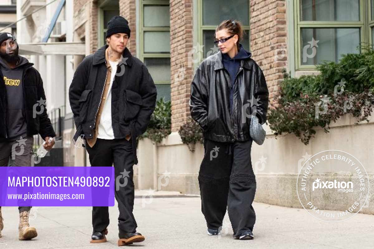 Morning Coffee Run for Justin Bieber and Hailey Bieber in NYC