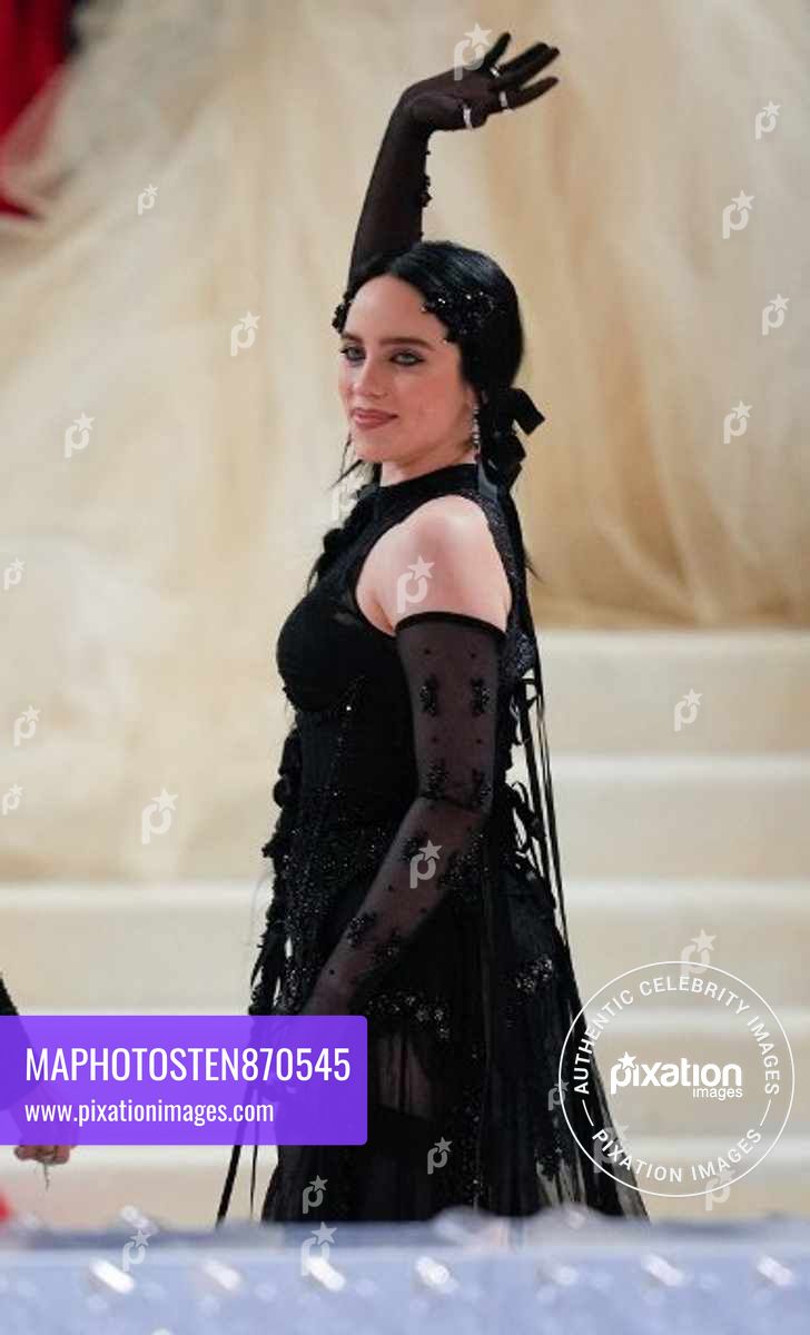 Kim Petras, Florence Pugh, Bille Eilish, Finneas arrive at The 2023 Met Gala Celebrating "Karl Lagerfeld: A Line Of Beauty" on May 1, 2023 in New York City