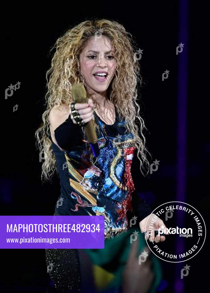 Shakira performs at AccorHotels Arena
